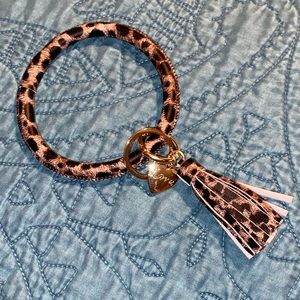Leopard Bangle Bracelet Keyring